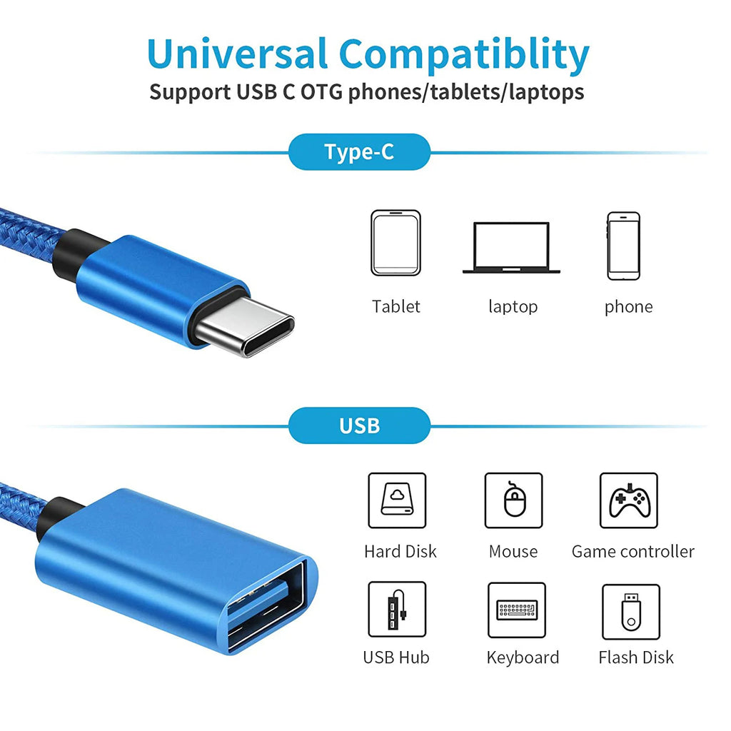 Adaptador OTG USB Tipo C a USB 3.0