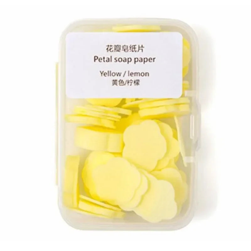 Jabón de Papel Portátil 100PCS | Láminas Aromáticas para Viaje y Lavado de Manos