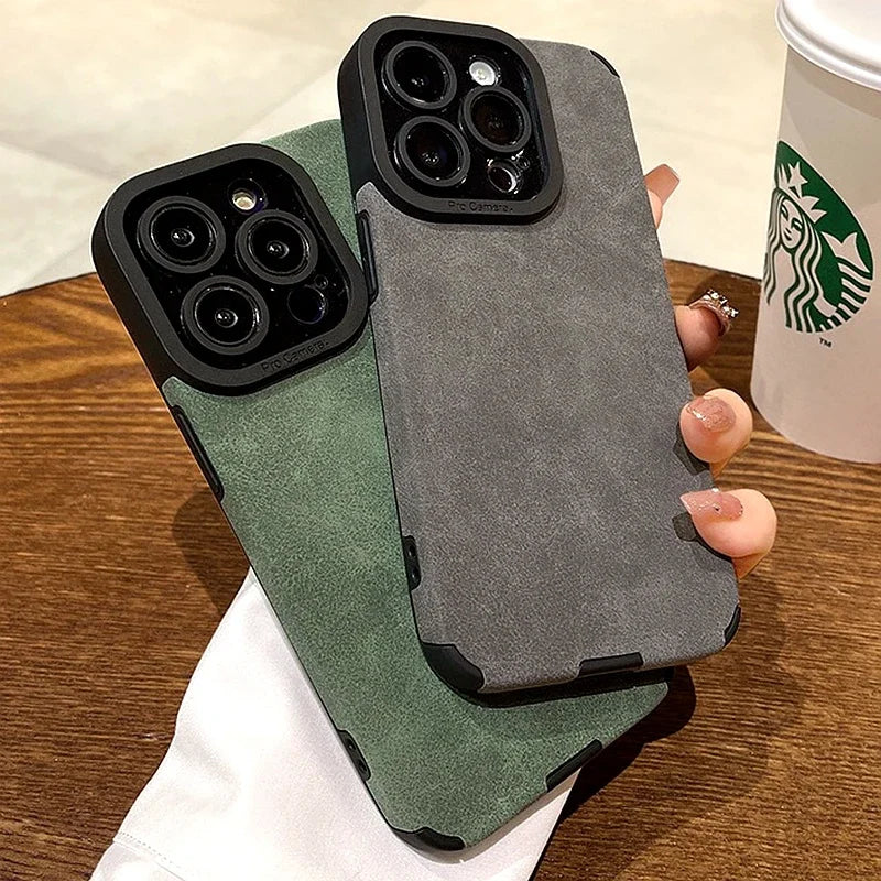 Funda de Cuero de Lujo para iPhone