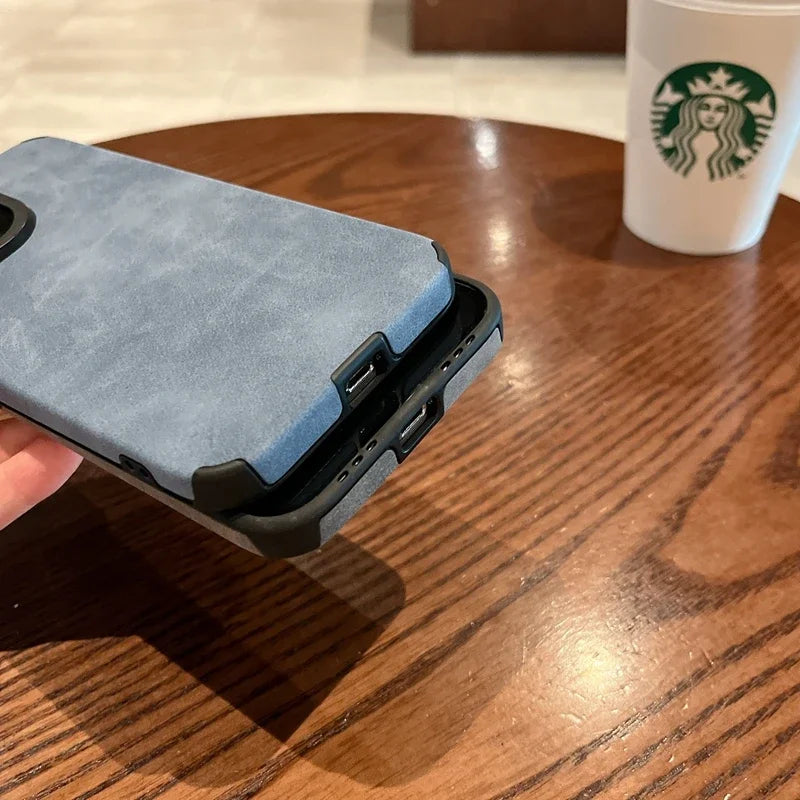 Funda de Cuero de Lujo para iPhone