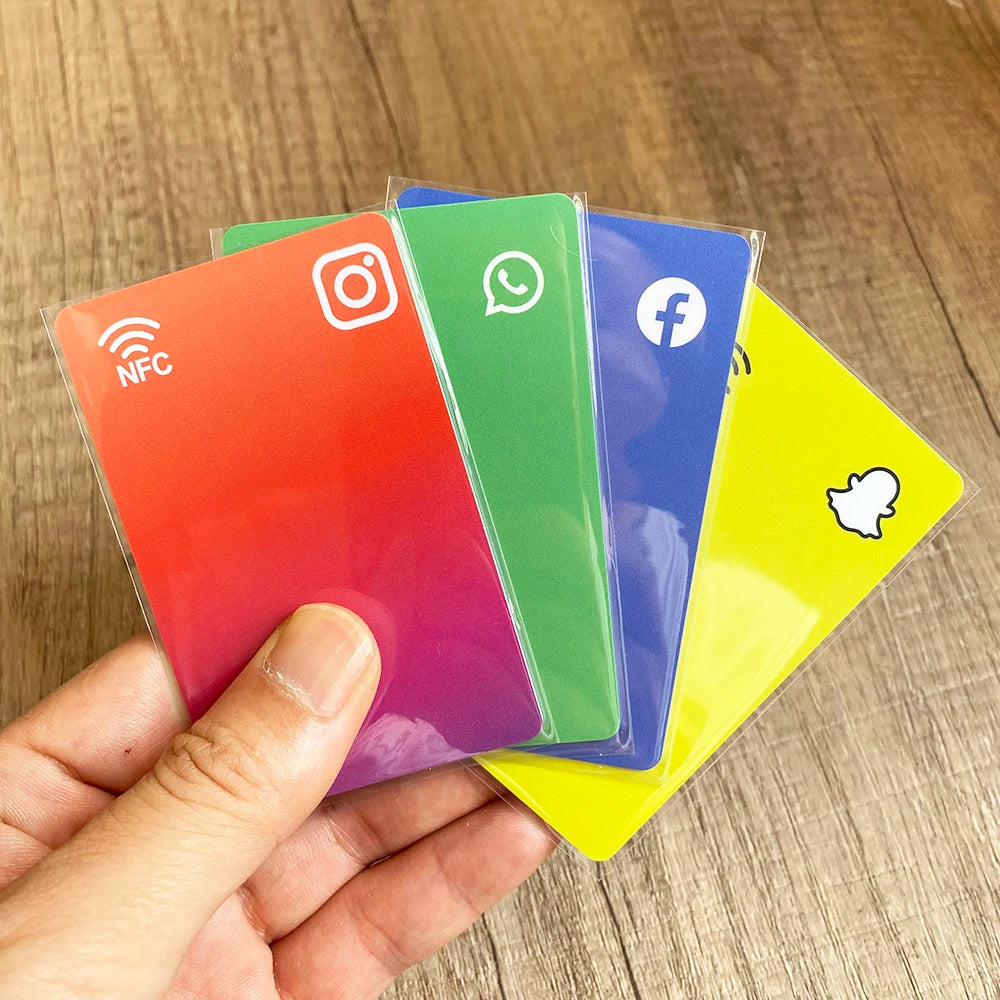 Tarjeta Inteligente NFC para Redes Sociales