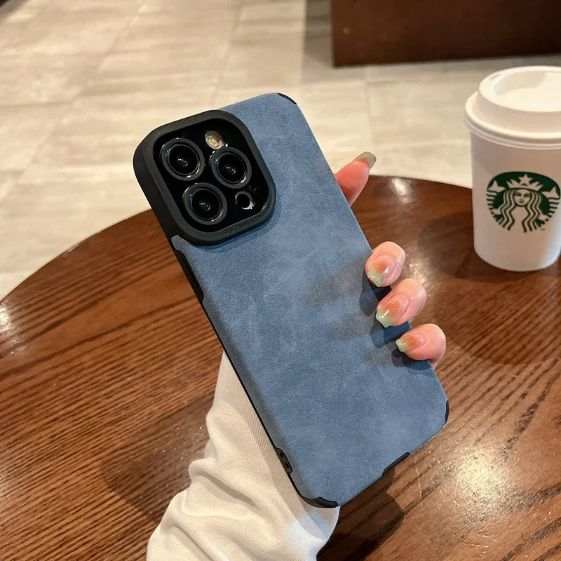 Funda de Cuero de Lujo para iPhone