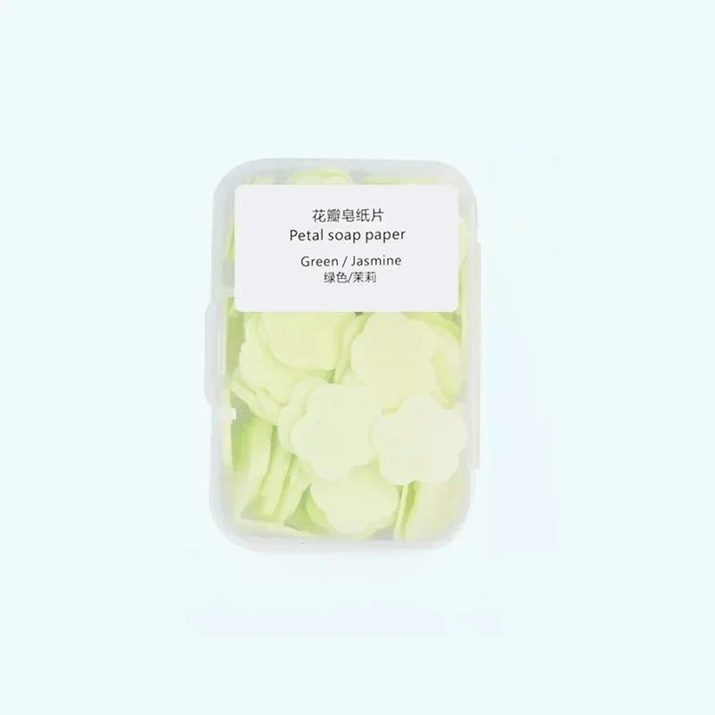 Jabón de Papel Portátil 100PCS | Láminas Aromáticas para Viaje y Lavado de Manos