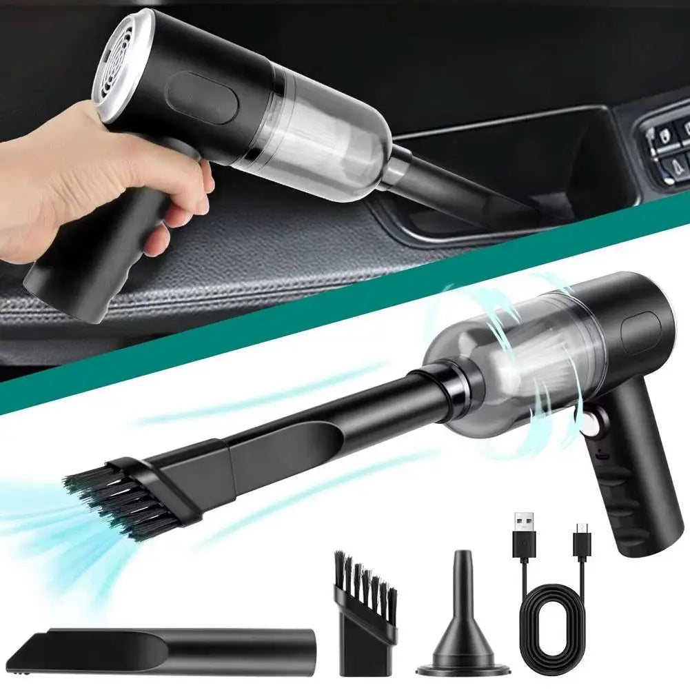 Mini Aspiradora Inalámbrica Portátil 120W para Carro y Hogar