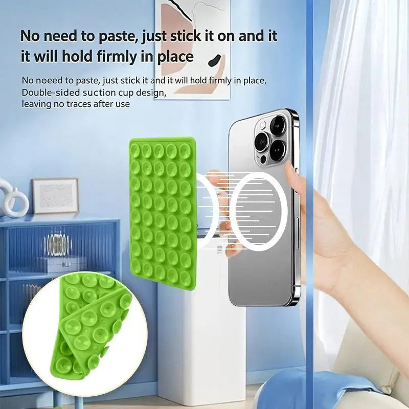 Pad Adhesivo de Succión Doble para Celular