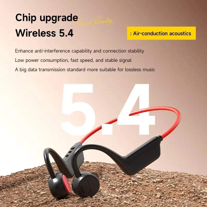 Nuevos Auriculares de Conducción Ósea Inalámbricos IPX8 Resistentes al Agua para Natación y Deportes, Bluetooth 5.4 con Micrófono para Ejercicio y Fitness
