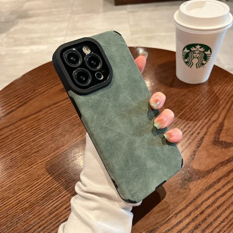 Funda de Cuero de Lujo para iPhone