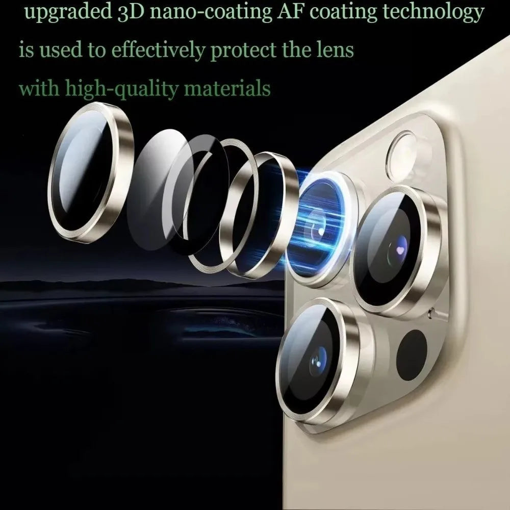 Protector de Cámara 3D en Vidrio Templado para iPhone