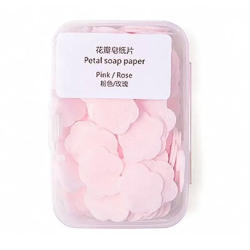 Jabón de Papel Portátil 100PCS | Láminas Aromáticas para Viaje y Lavado de Manos