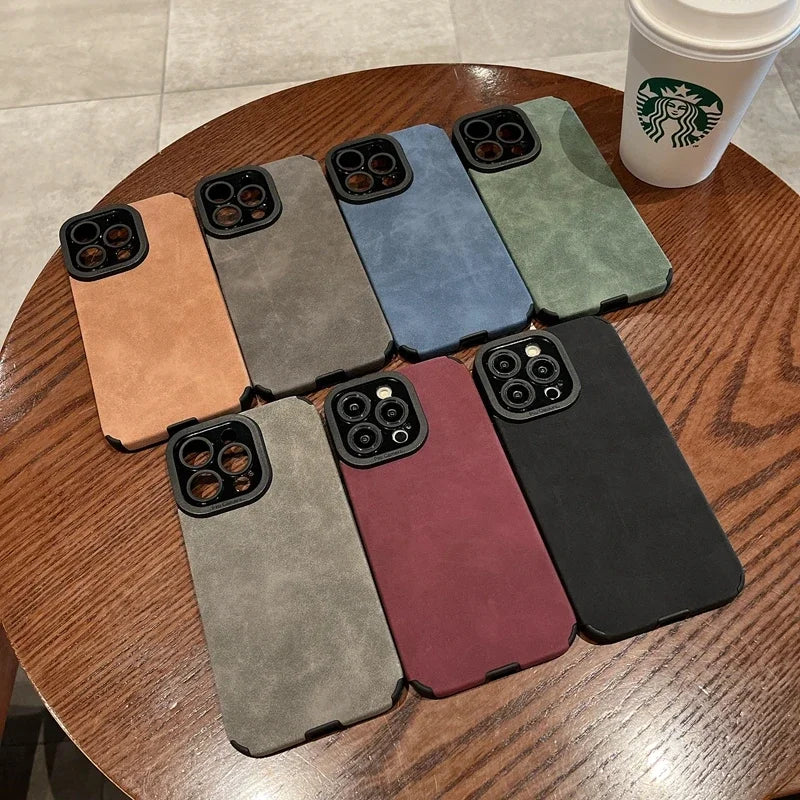 Funda de Cuero de Lujo para iPhone